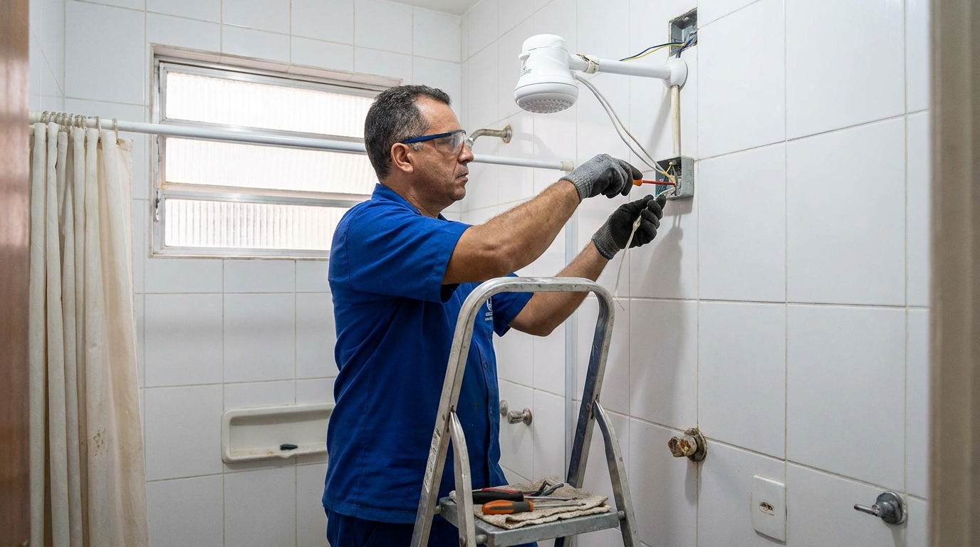 Instalacao de chuveiro eletrico em Campina Grande‑PB